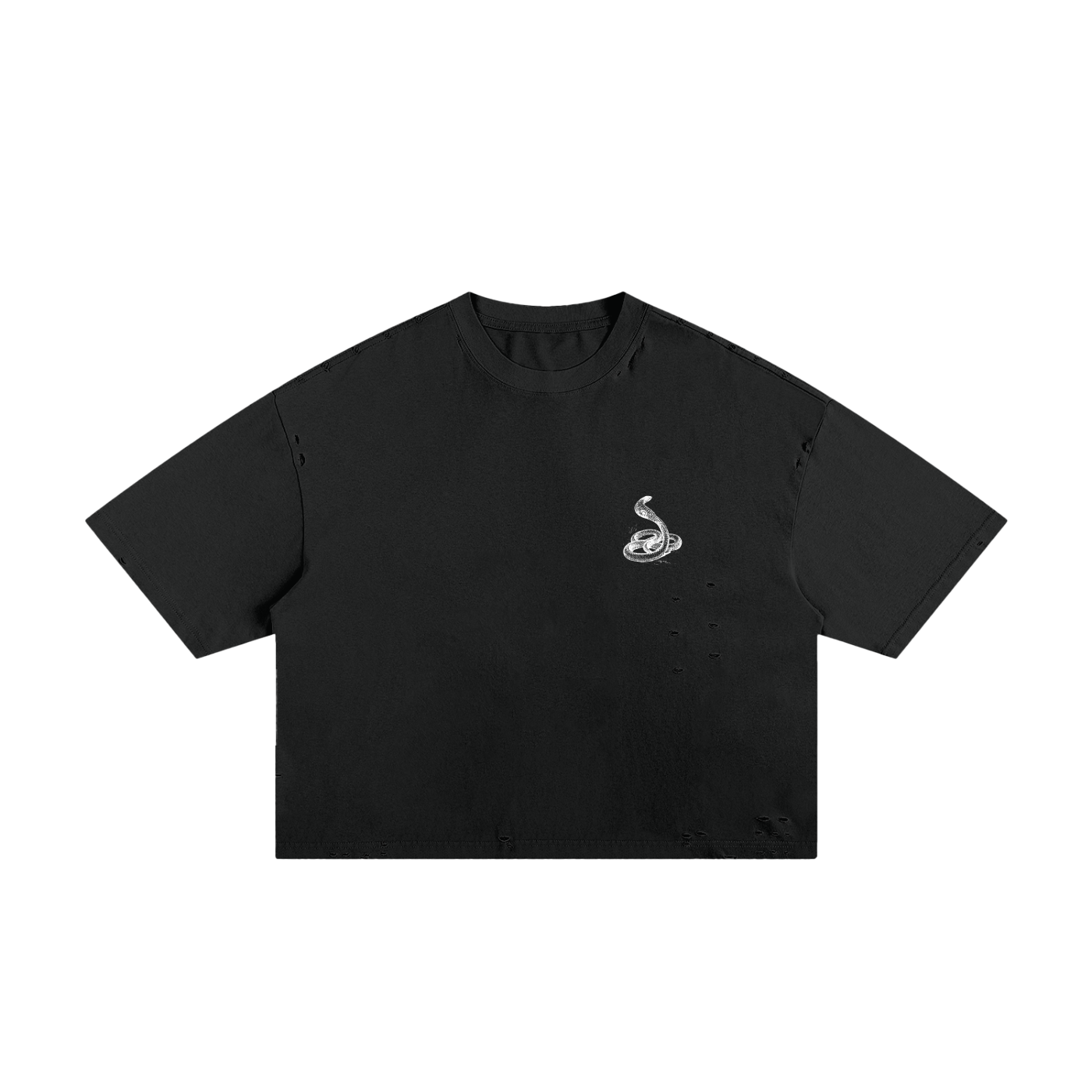 Classic Frayed Boxy Tee - 250 GSM