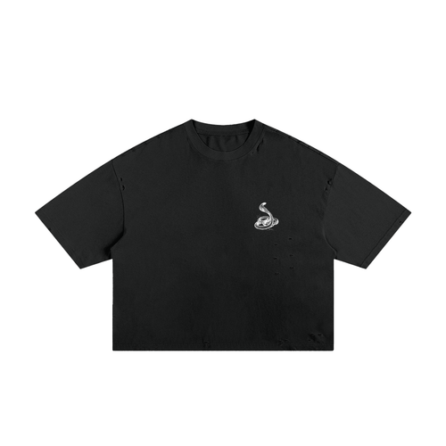 Classic Frayed Boxy Tee - 250 GSM