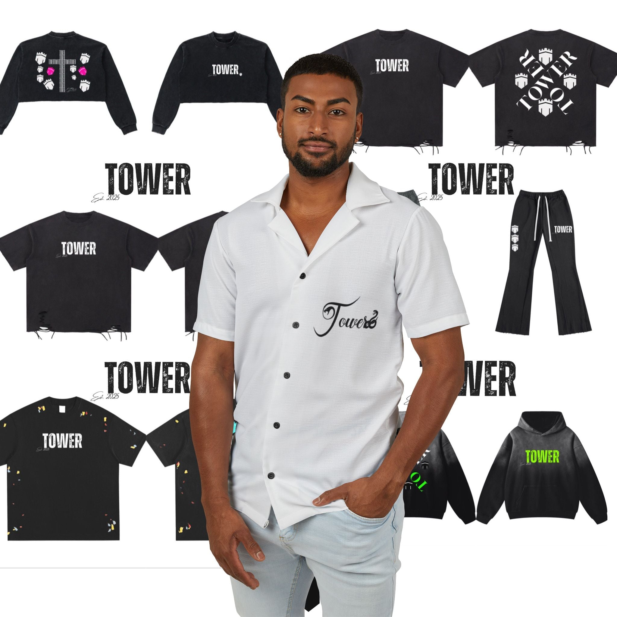 SnakeTower Collar Shirt