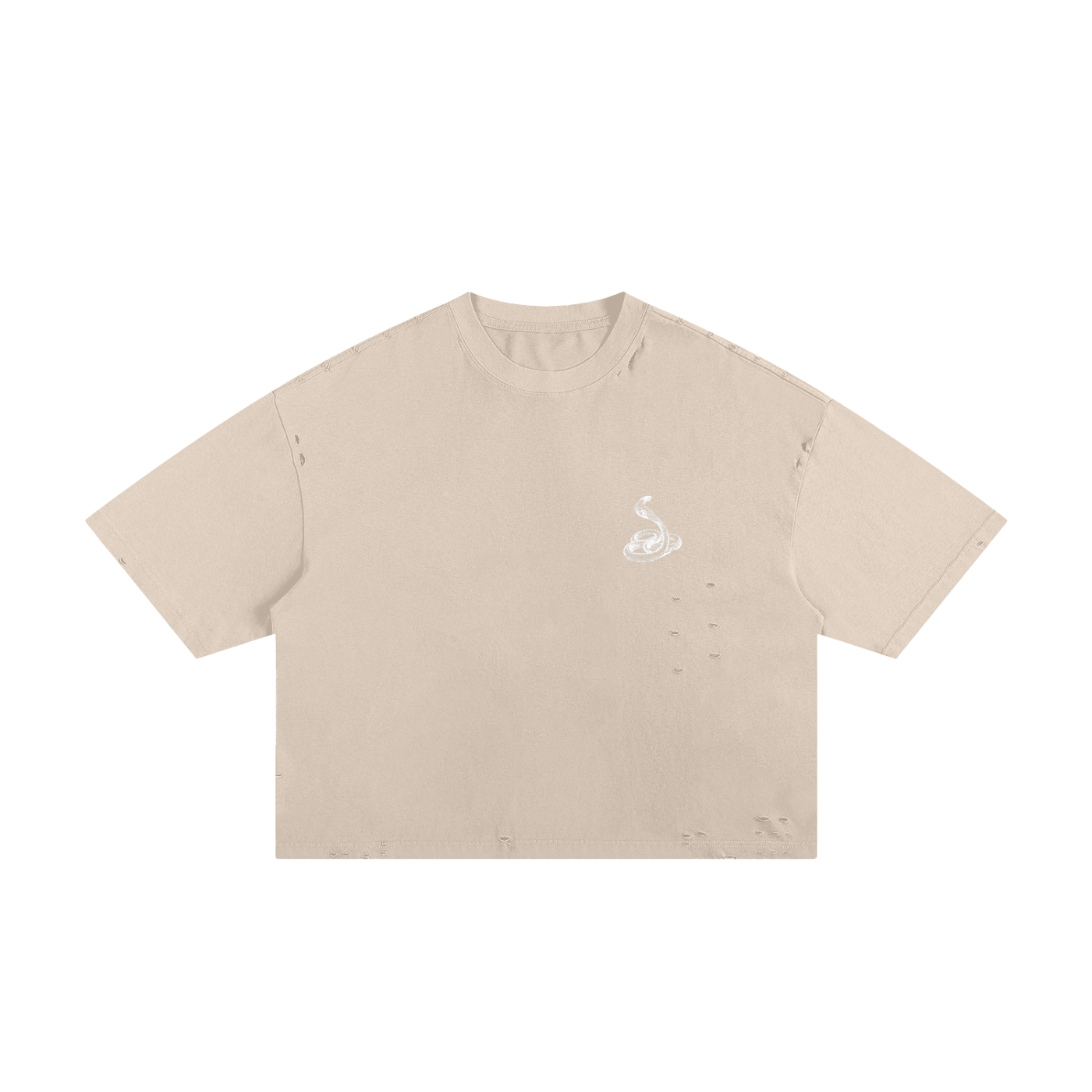 Classic Frayed Boxy Tee - 250 GSM