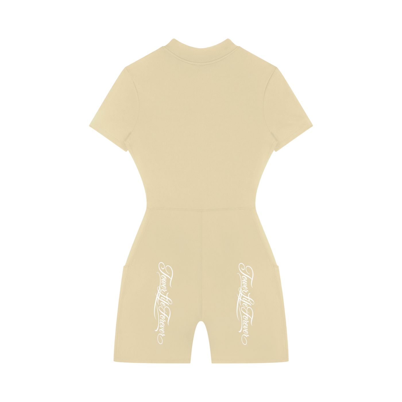 TLF Women's Quarter-Zip Short Sleeve Romper