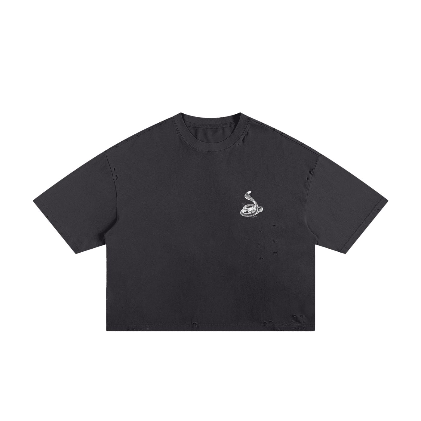Classic Frayed Boxy Tee - 250 GSM
