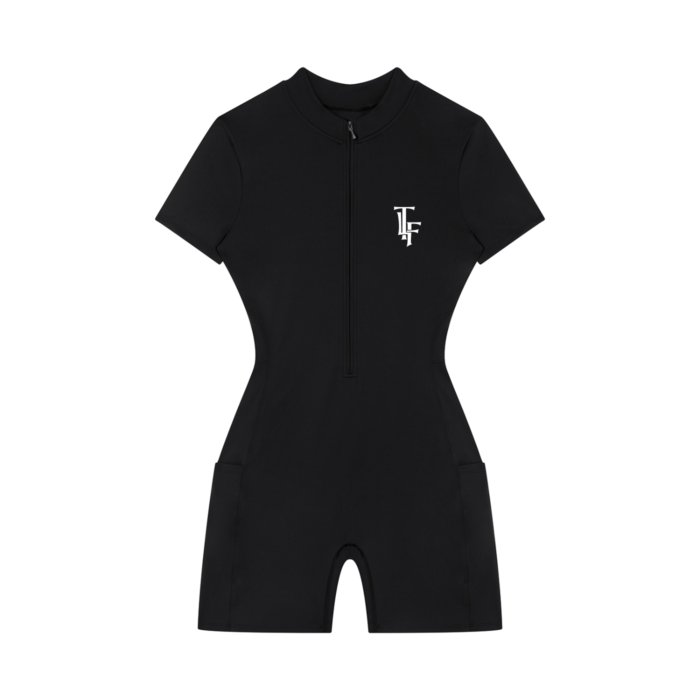 TLF Women's Quarter-Zip Short Sleeve Romper