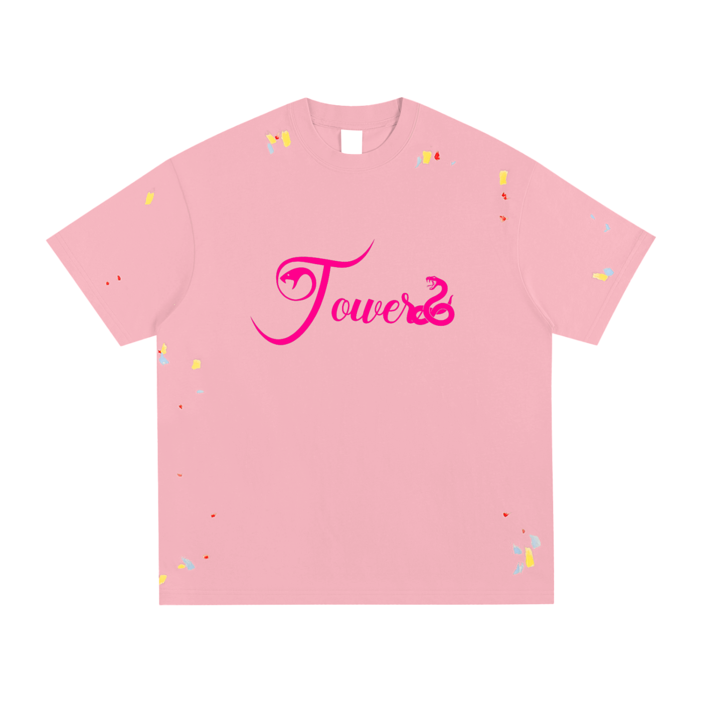 Paint Splatter SnakeTower T-Shirt